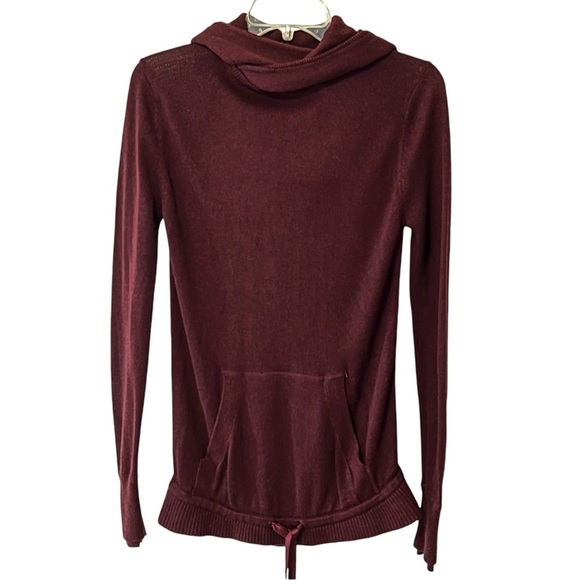 Lululemon Sweet Savasana Pullover Hooded Sweater Heathered Bordeaux Size 4 - Picture 2 of 16